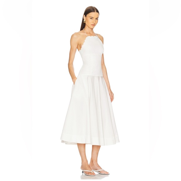 L'Academie by Marianna Brenna Midi Dress in White - Picture 2 of 6